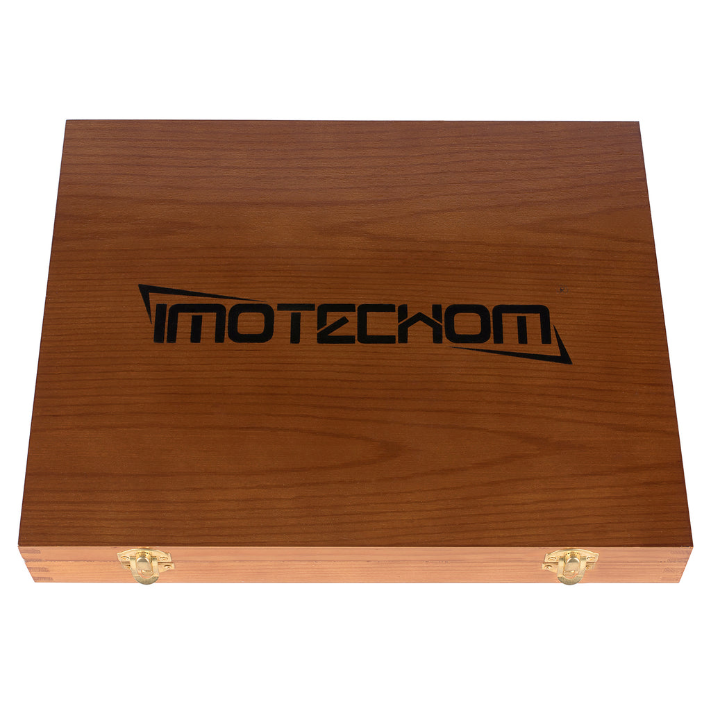 IMOTECHOM 12-Pieces Woodworking Wood Carving Tools Chisel Set with Wooden Box, Razor Sharp CR-V 60 Steel Blades