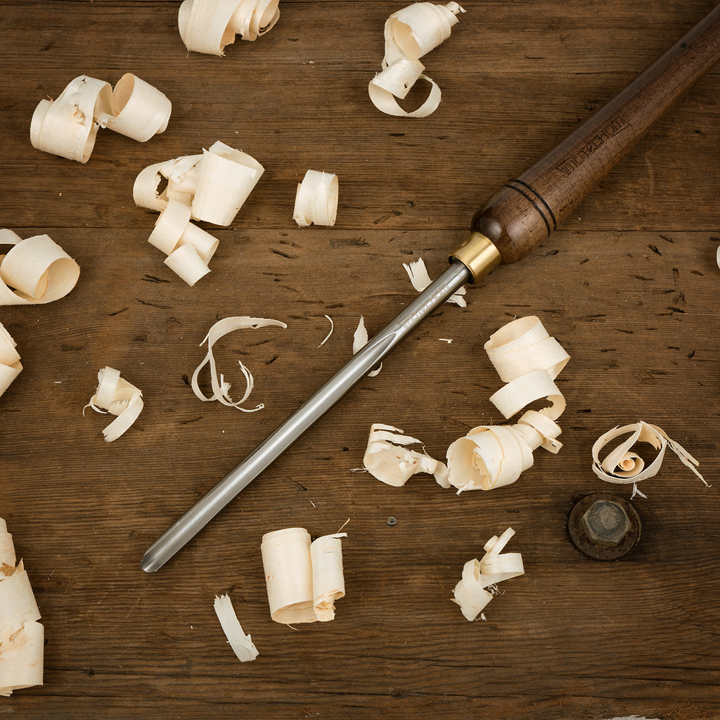 IMOTECHOM 3/8-Inches HSS Bowl Gouge Lathe Chisel Wood Turning Tools with Round Plastic Box and Hanging Bag