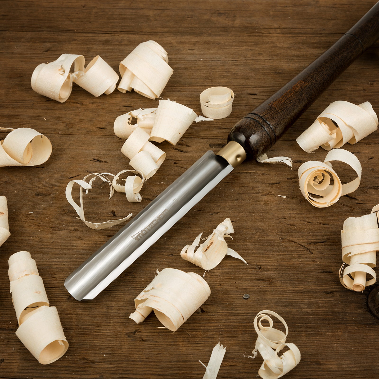 IMOTECHOM 1-Inches HSS Roughing Gouge Lathe Chisel Wood Turning Tools with Round Plastic Box and Hanging Bag